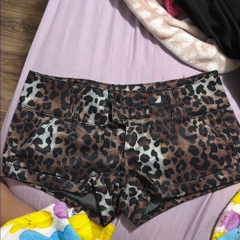 Leopard Print Women's Shorts